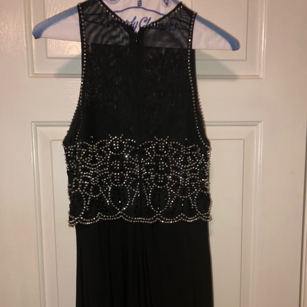 Cachet black prom dress